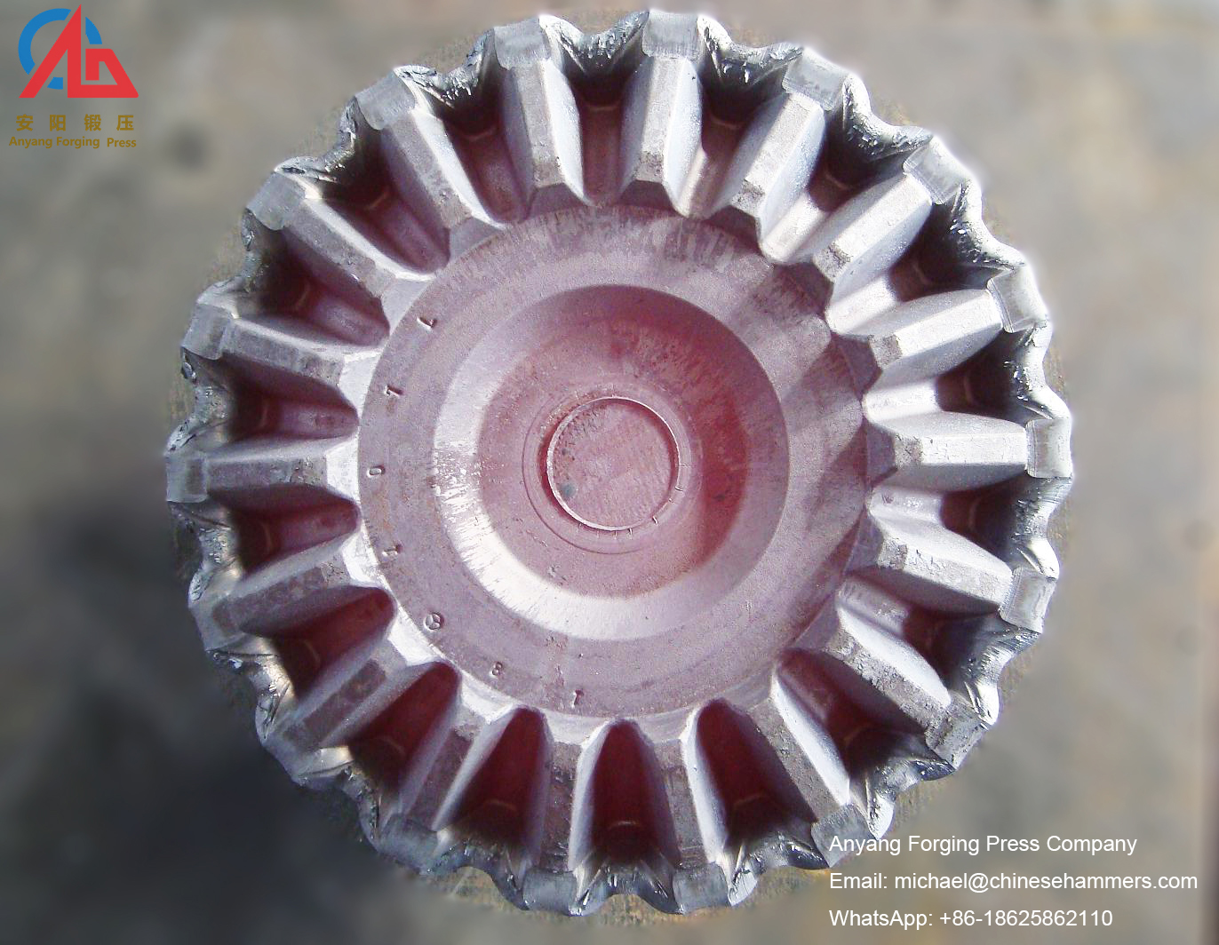 bevel gear forged by electric screw press