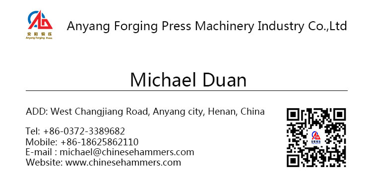 Anyang Forging Press Company Michael Duan
