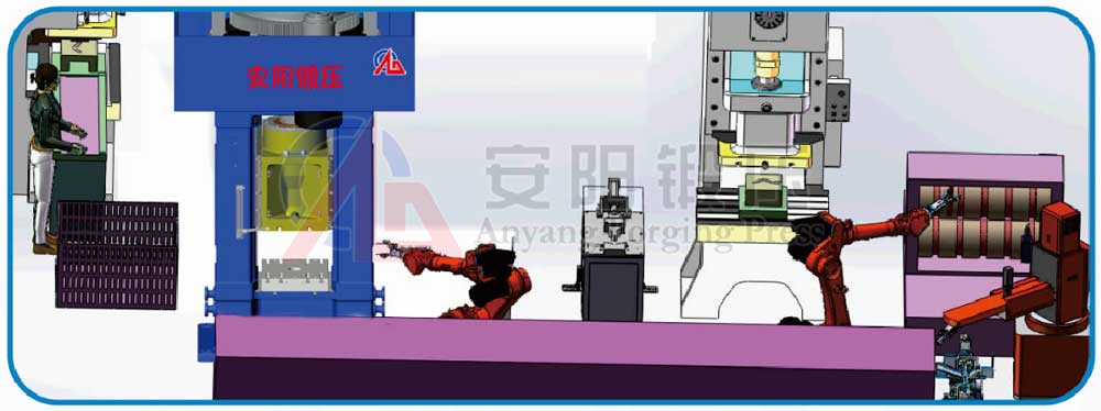 direct electrically driven screw press automatic forging line