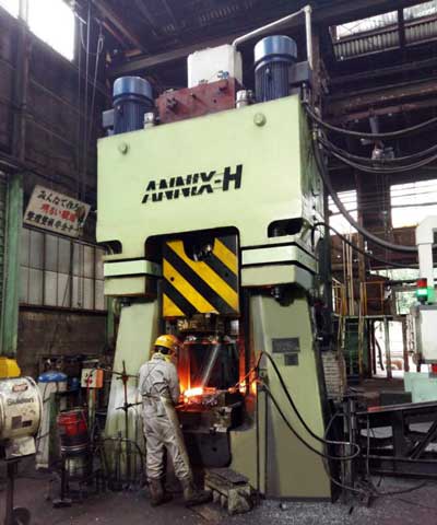 63kJ CNC forging hammer in Japan